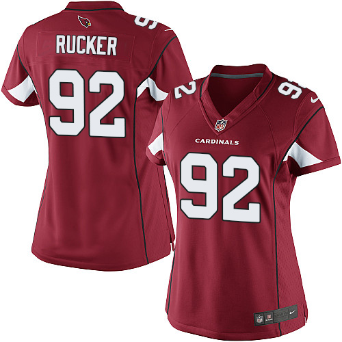 Women's Elite Frostee Rucker Nike Jersey Red Home - #92 NFL Arizona Cardinals
